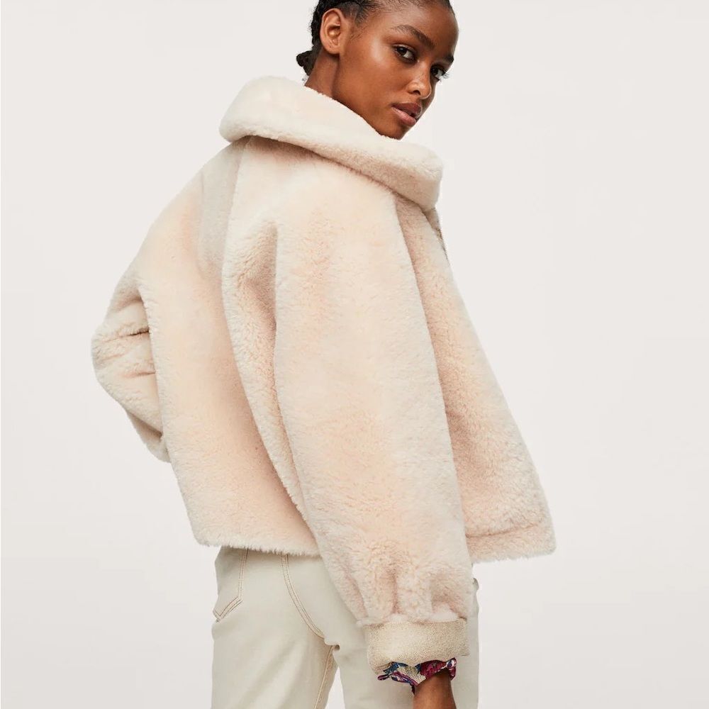 Mango Reversible faux shearling-lined jacket - Picture 8 of 11